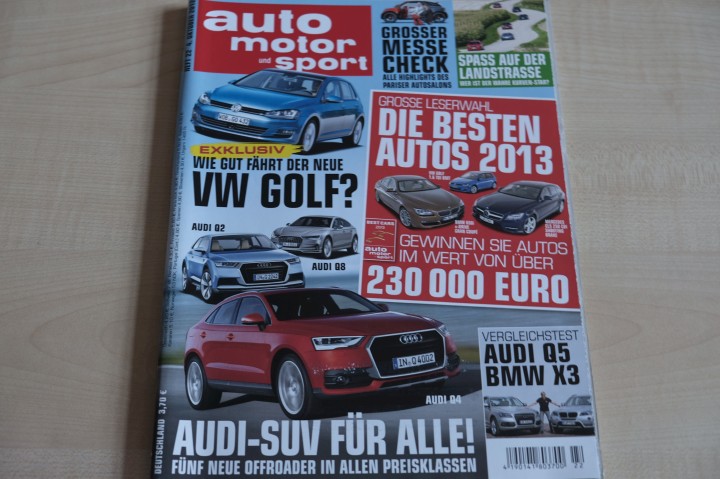 Deckblatt Auto Motor und Sport (22/2012)